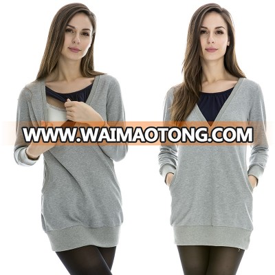 Maternity clothes Nursing top spring and autumn clothes for pregnant women