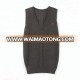 Women autumn holiday dark V neck warm cashmere high end maternity long vest clothes with embroidery logo